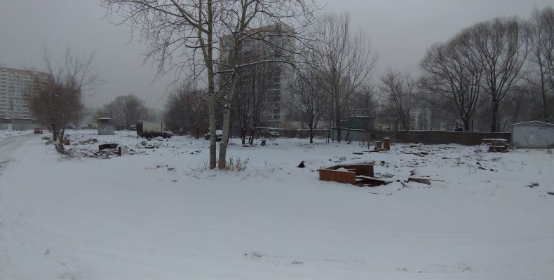 Демонтаж гаражей / ракушек по ул.Феодосийская осуществлен