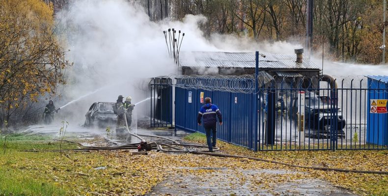 Возгорание на газорегуляторном пункте. 11 домов в районе Северное Бутово в Москве остались без газа.